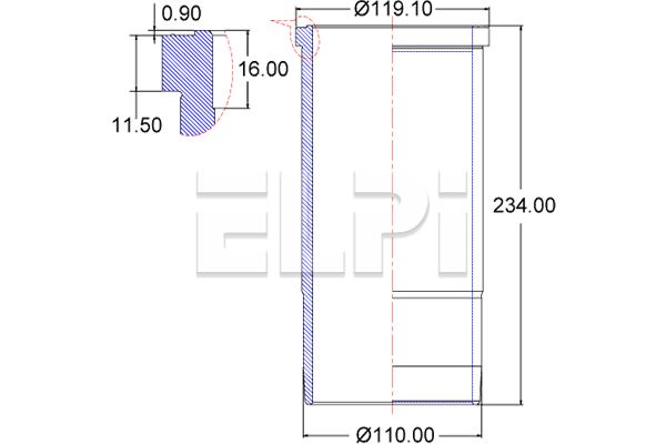 Camasa cilindru LP180 3402 ELPI